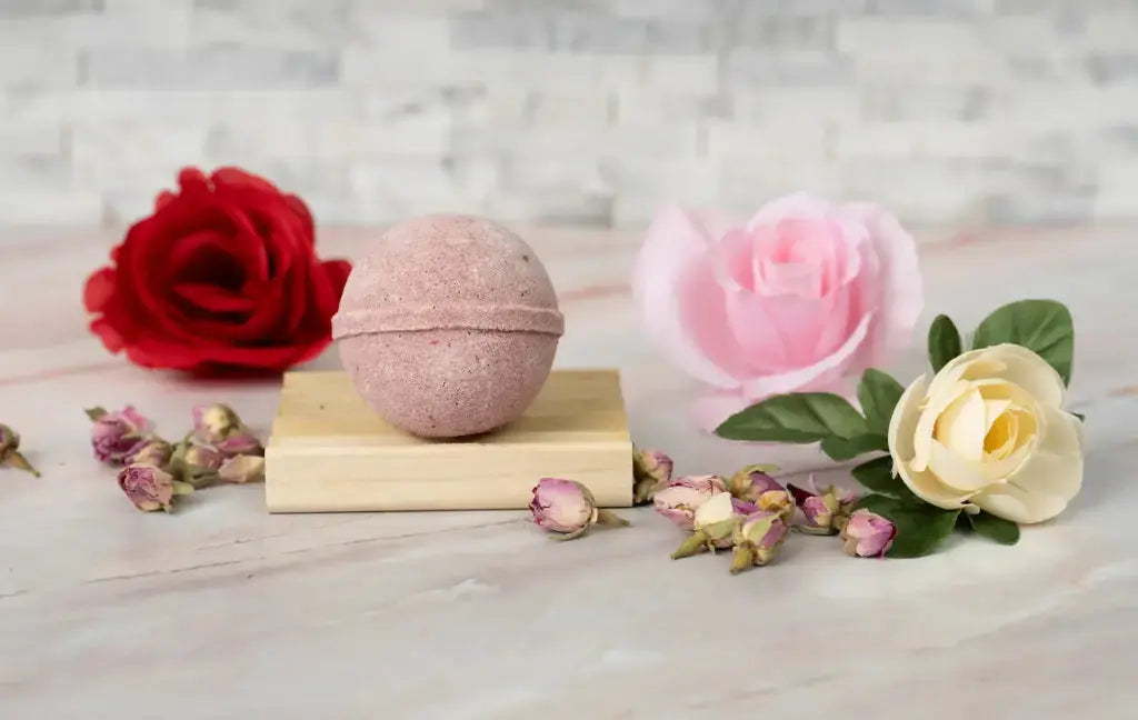 Bed of Roses Bath Bomb - Kreiner Natural Soap