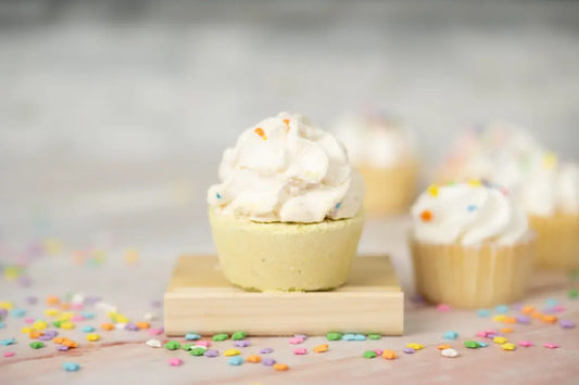 Strawberry Cupcake Bath Bomb - Kreiner Natural Soap