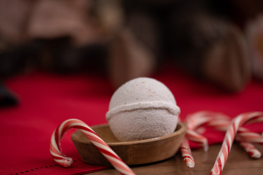 Candy Cane Bath Bomb The Soap Guy