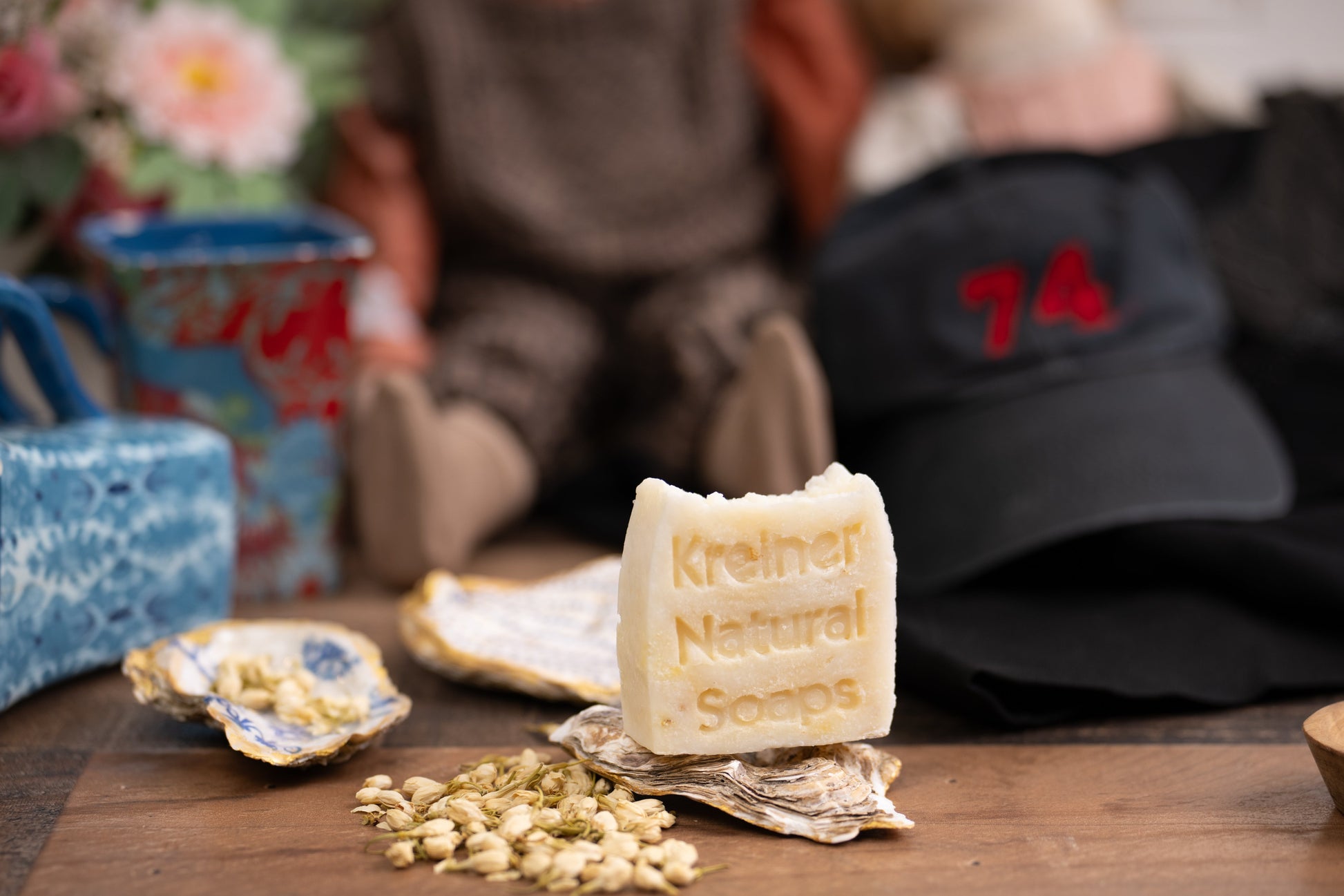 Jasmine Milk and Oats Mild Exfoliating Soap kreiner-natural-soap