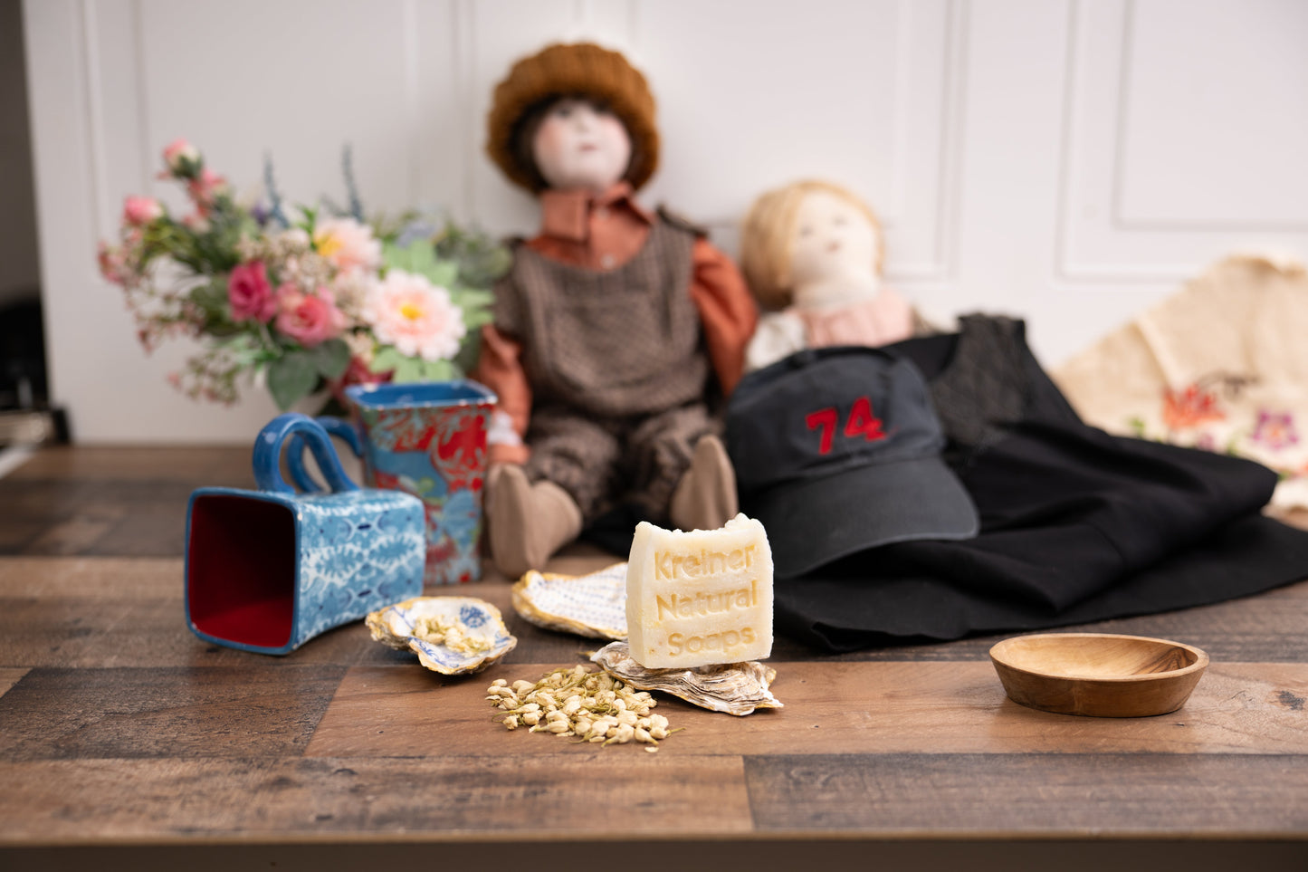 Jasmine Milk and Oats Mild Exfoliating Soap kreiner-natural-soap