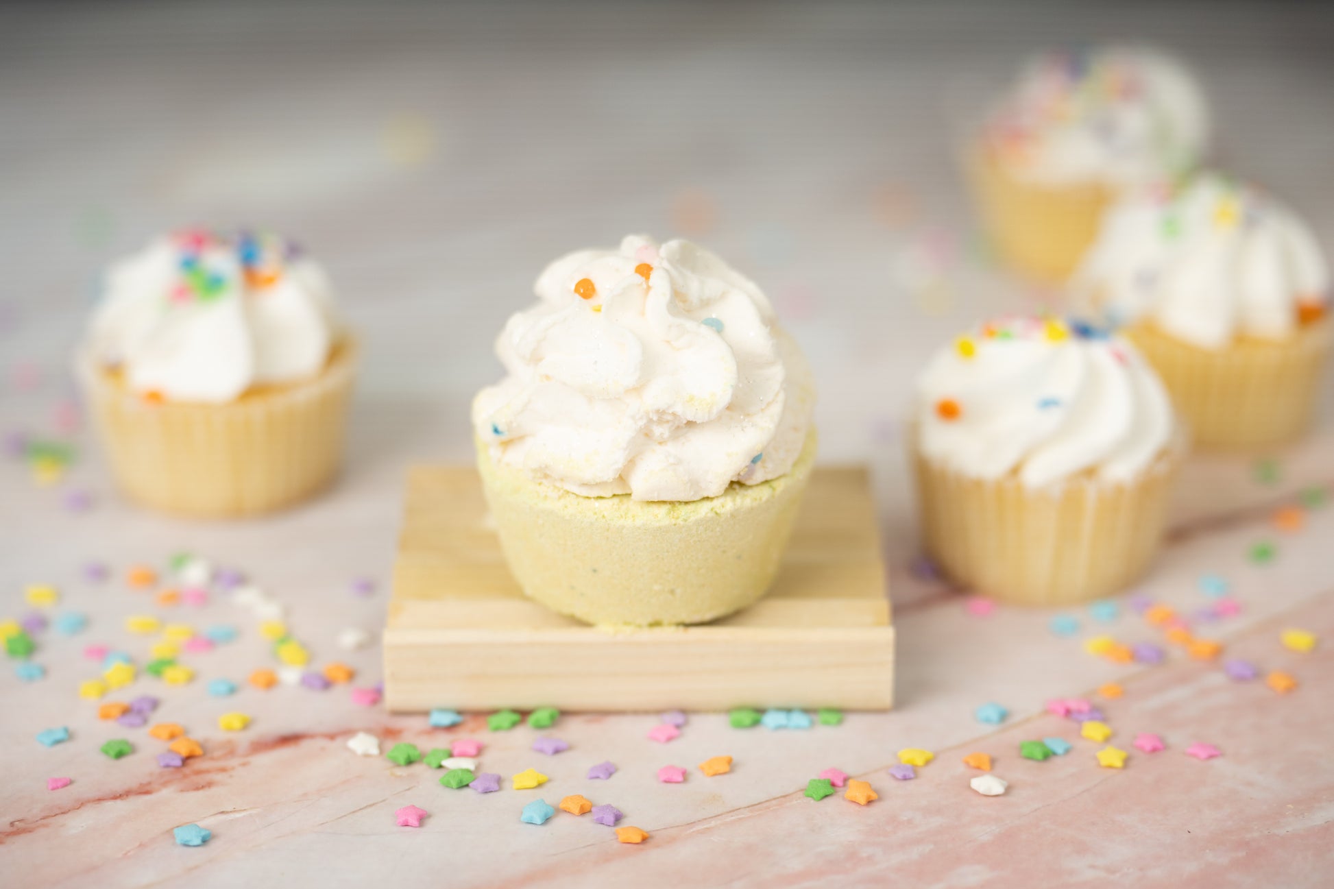 Strawberry Cupcake Bath Bomb - Kreiner Natural Soap