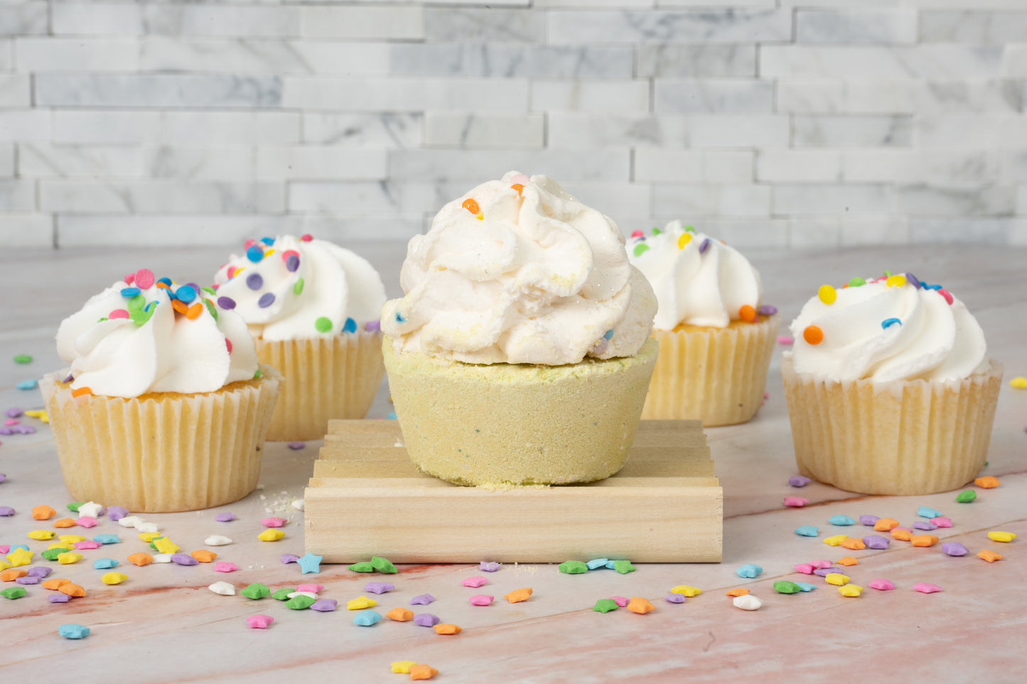 Strawberry Cupcake Bath Bomb - Kreiner Natural Soap